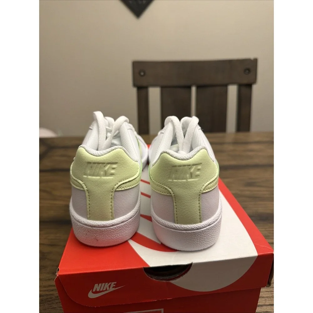 Nike Court Royal Women's Training Shoes Size 9 White Barely Volt 749867-121